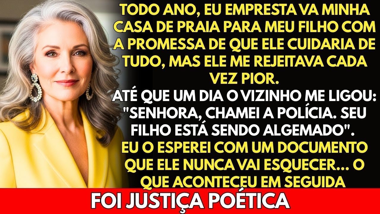 Deixei minha casa de praia com meu filho... Até que o vizinho me ligou: 
