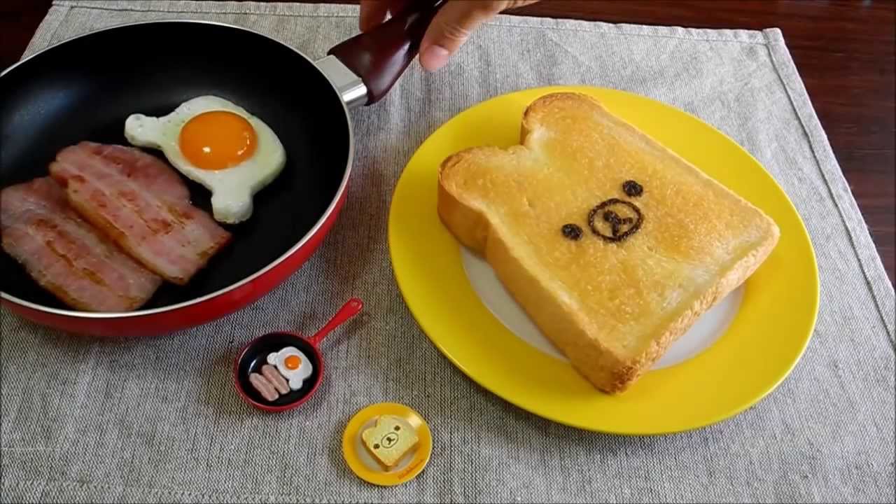Real figure③　ミニチュア実体化　「リラックマ目玉焼きトースト」