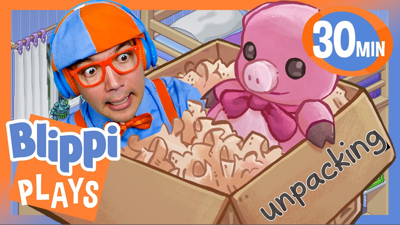 I Play Unpacking and More Chill Games! 📦 BEST OF BLIPPI PLAYS ROBLOX! 🎮 Gaming Videos for Kids