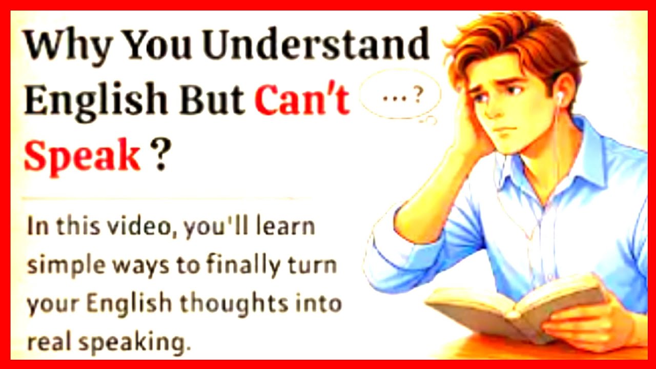 Understand English But Can’t Speak? Here's Why || How to Speak English Fluently || ESL