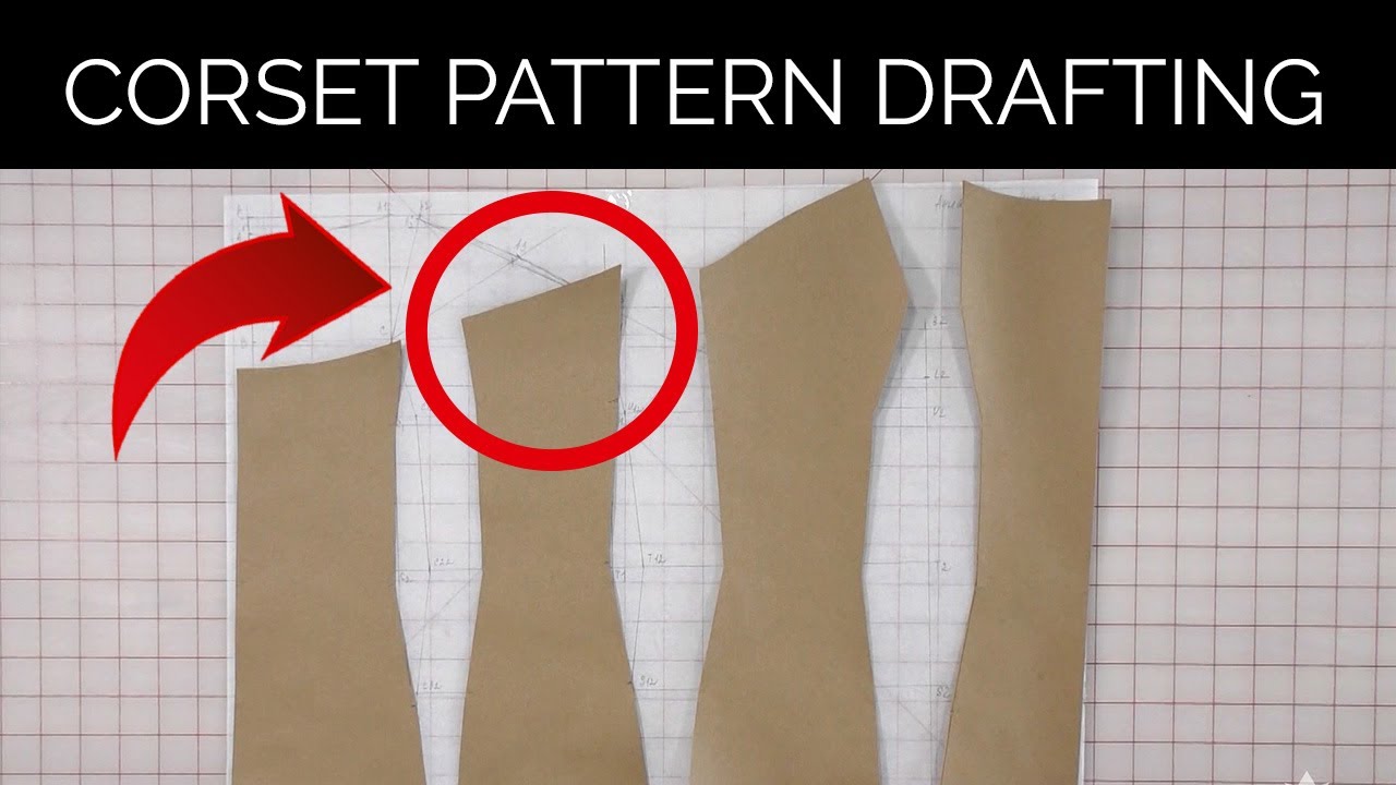 Corset Pattern Drafting - Part 1 | How to draft a corset pattern