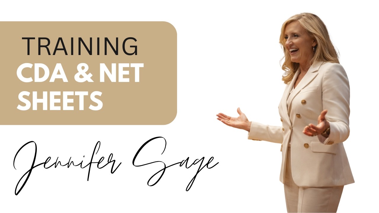 CIC Training | Jennifer Lynn Sage, Qualifying Broker | How to Do Net Sheets and CDAs