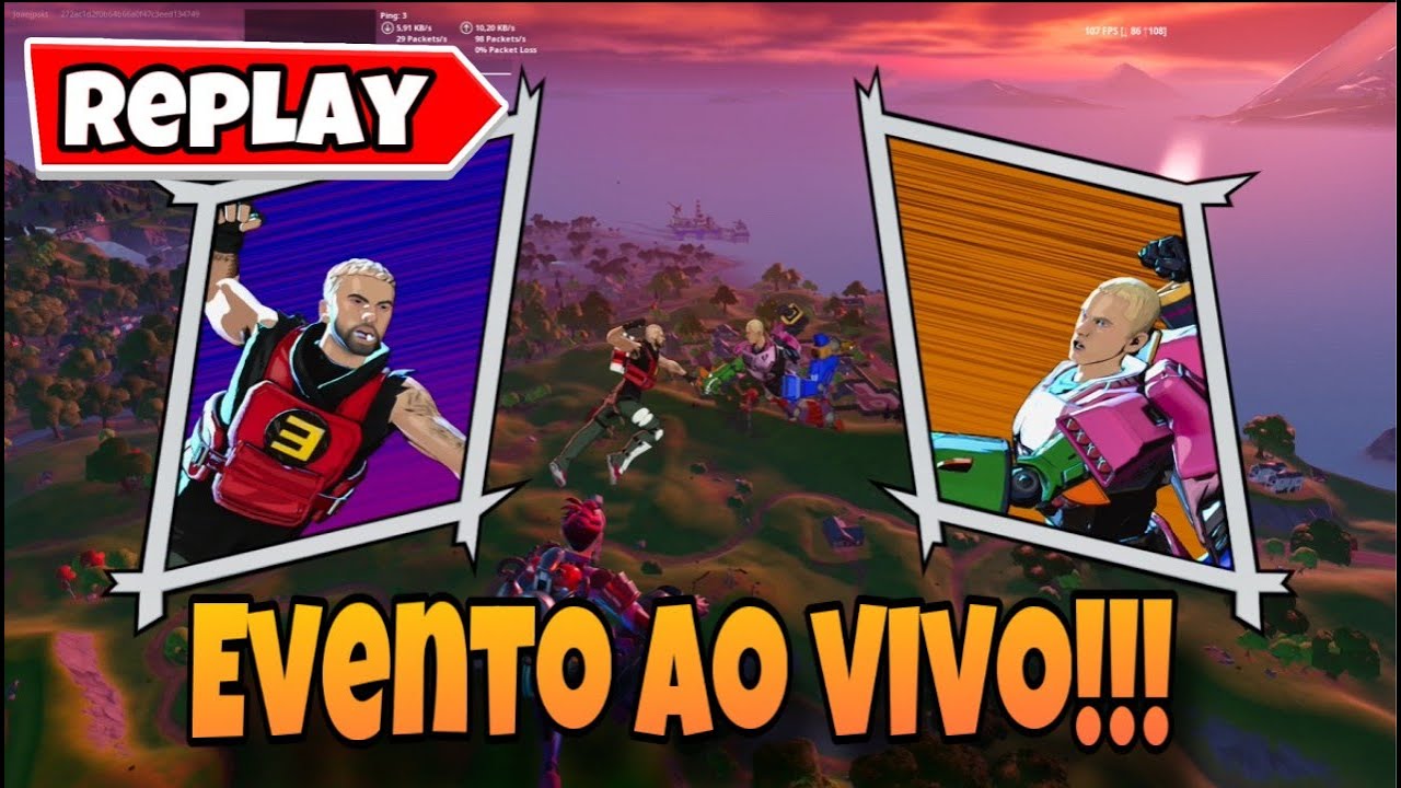 FORTITE ATO FINAL AO VIVO ( REPLAY + ANIMAÇÃO )✨