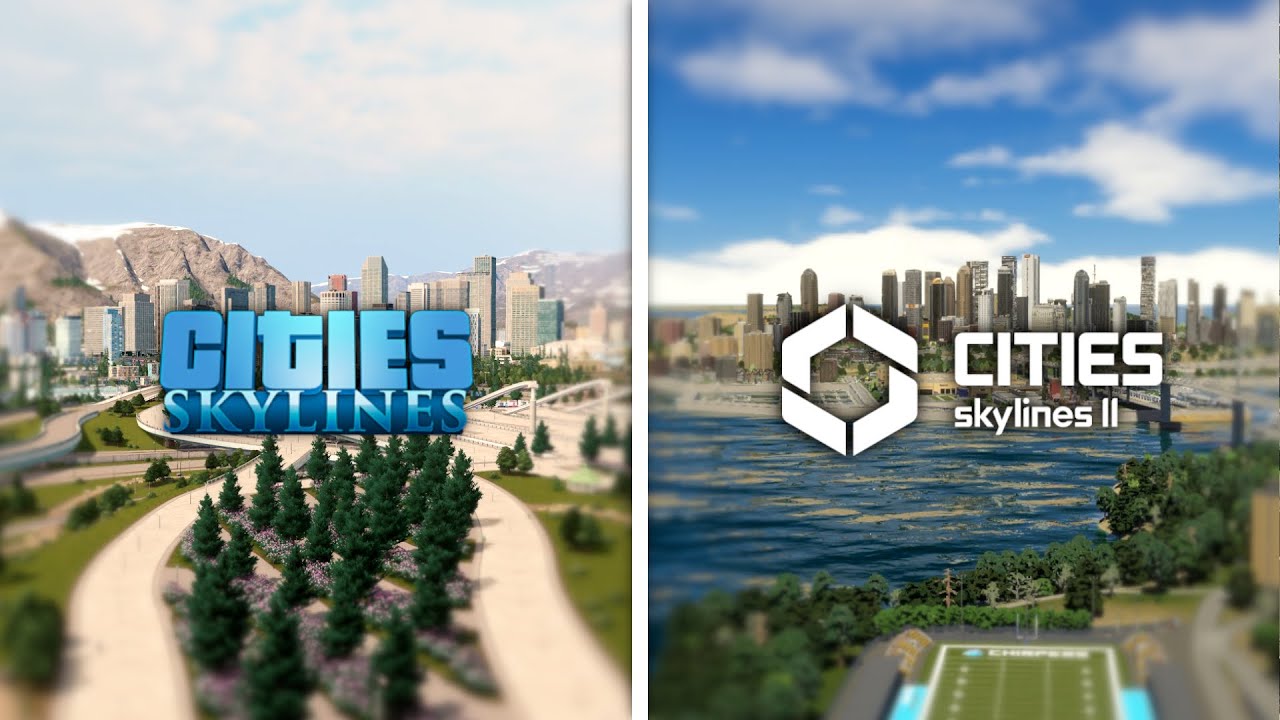 Does CS1 still look better? :O | Cities Skylines 1 VS Cities Skylines 2 Comparison