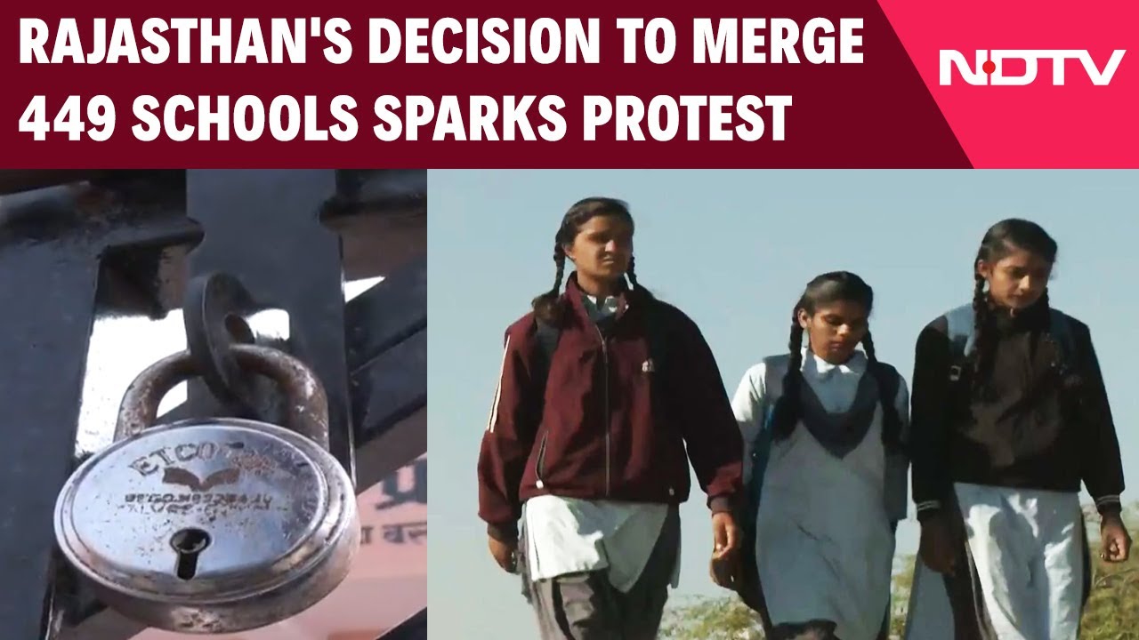 Rajasthan News | Rajasthan Government's Decision To Merge 449 Schools Sparks Protest