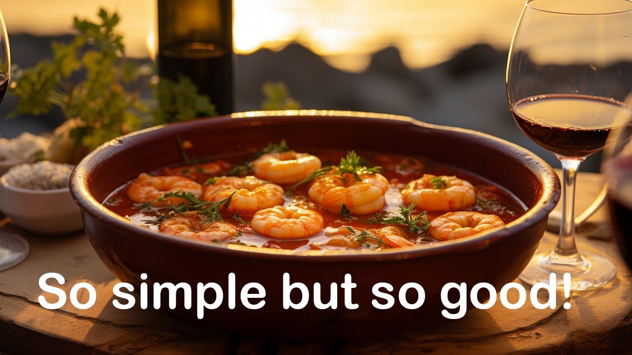Gambas al pil pil или острые испанские креветки