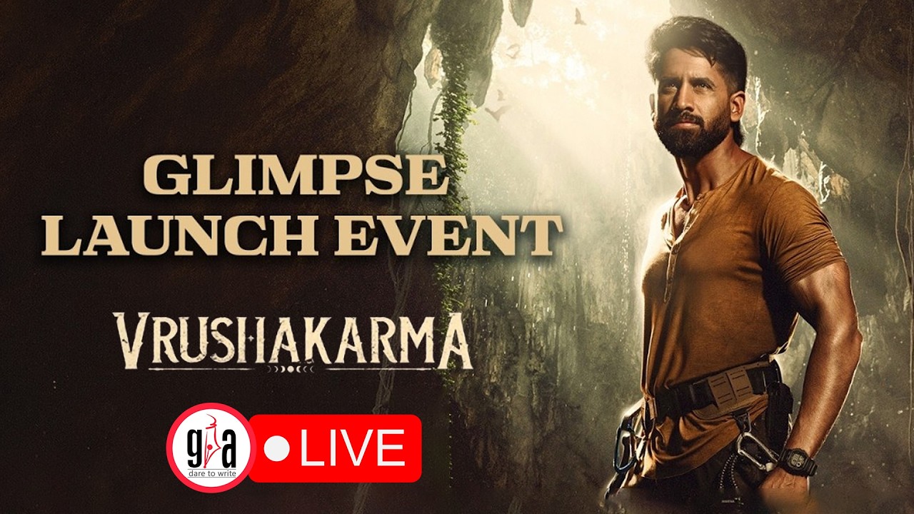 LIVE : Vrushakarma Glimpse Launch Event | Naga Chaitanya | Meenakshi Chaudhary | greatandhra.com