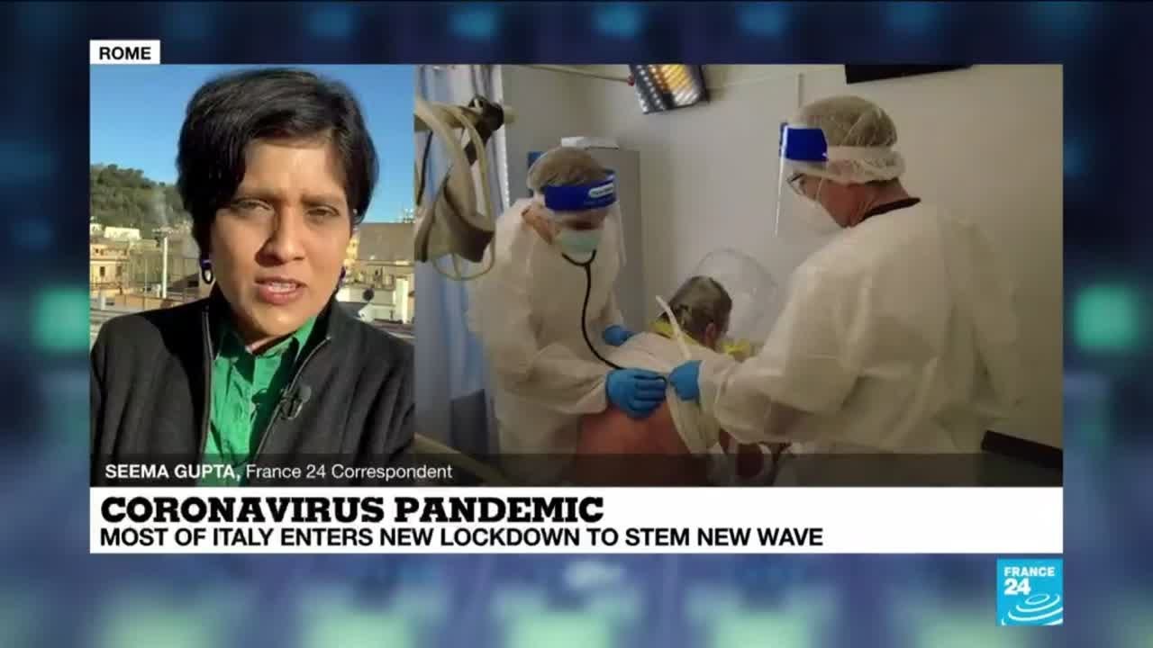 Coronavirus pandemic: Most of Italy enters new lockdown to stem new wave