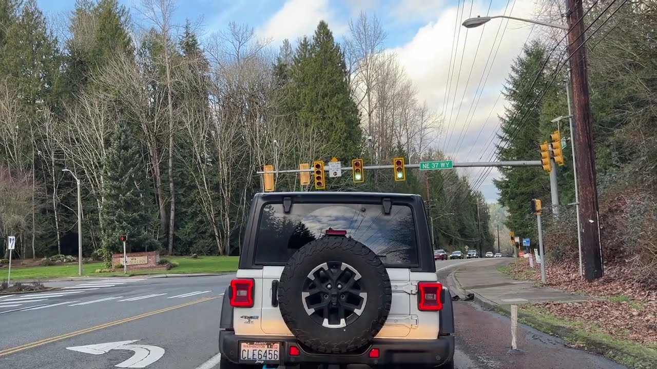 Snoozy drive through downtown Sammamish, WA. | February 9, 2026