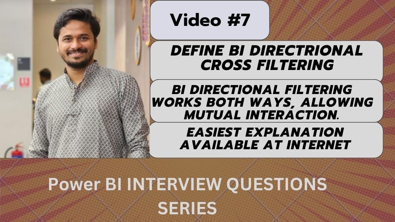 Explain BI Directional Cross filtering ? | Power BI Interview Questions series