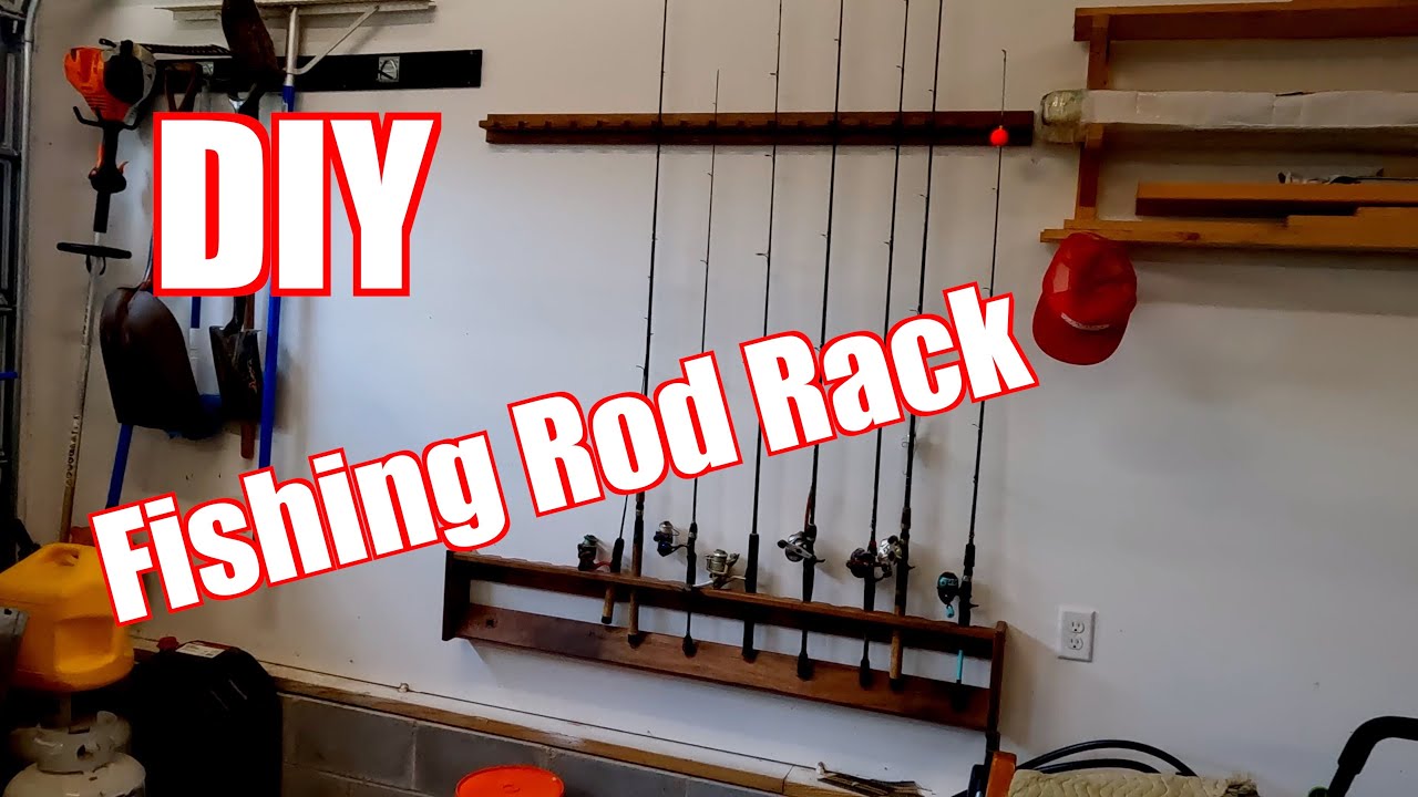 How to Build a Fishing Rod Rack DIY