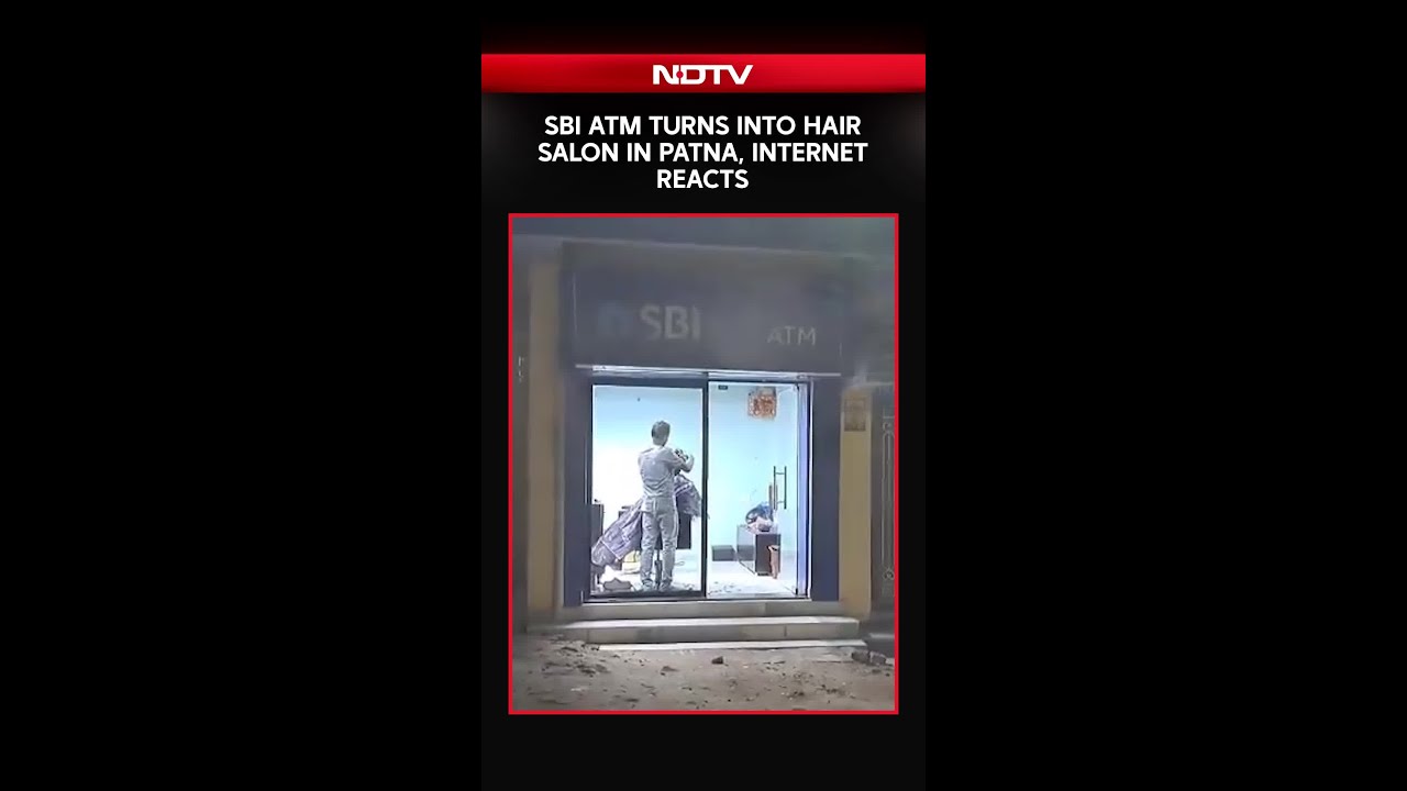 SBI ATM Turns Into Hair Salon In Patna, Internet Reacts
