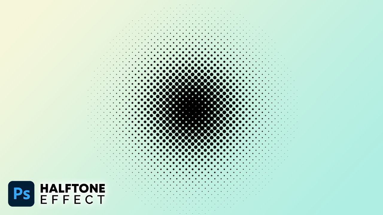 How to create a Beautiful Halftone Effect using a brush tool in Photoshop_2021
