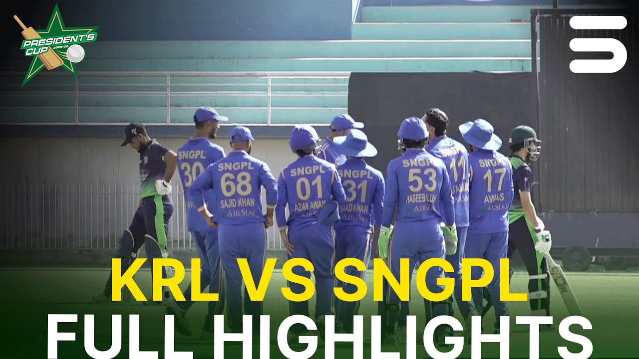 Full Highlights | KRL vs SNGPL |  President's Cup Grade-I 2025-26 | PCB | M2V1J