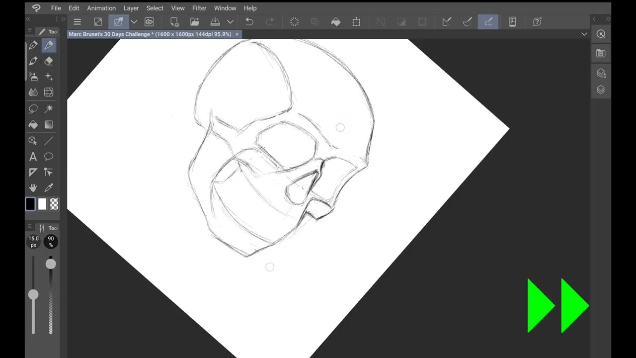 Last day!...did it look better though? 🫣 | Marc Brunet's Learn to Draw in 30 Days Exercises - Day 30