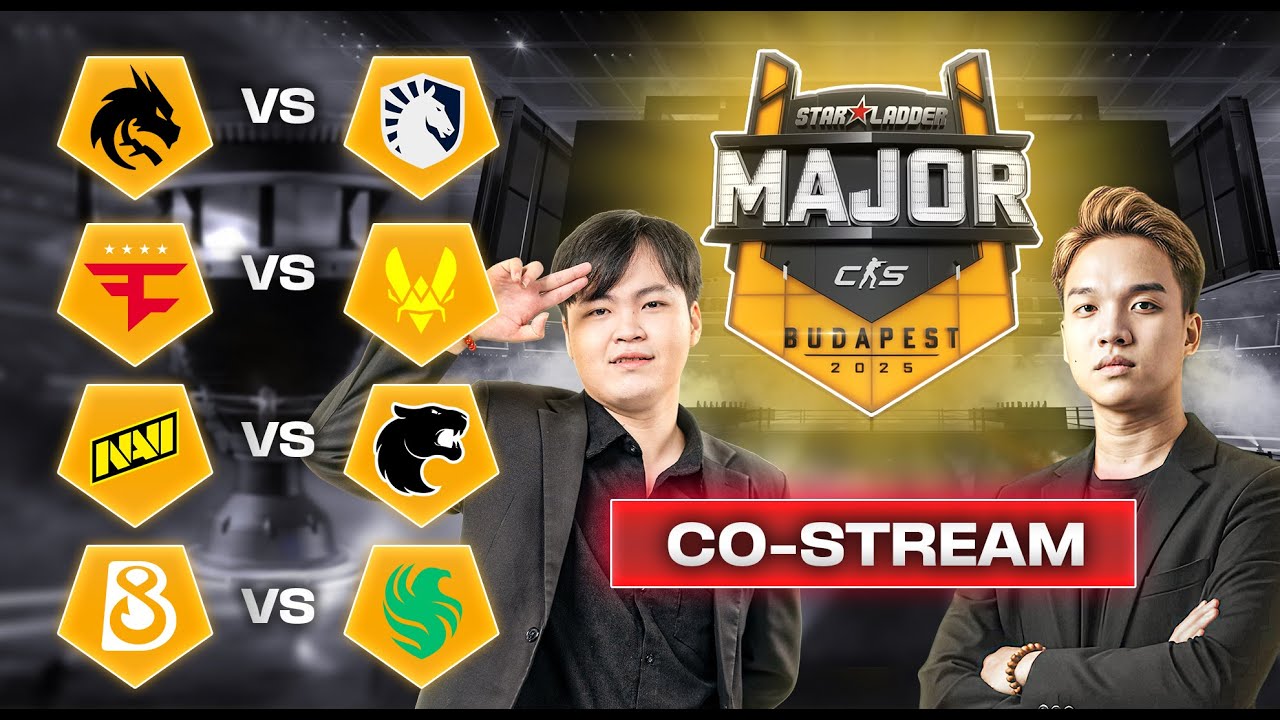 🔴 COSTREAM | STARLADDER BUDAPEST MAJOR 2025 - STAGE 3 - VITALITY, FAZE, SPIRIT, FURIA, NAVI - NG&Agrave;Y 4