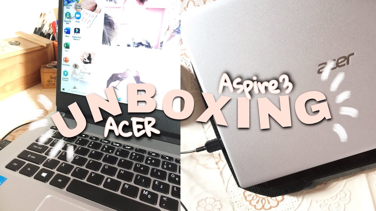 Unboxing my new laptop 💻 | ACER ASPIRE 3 // + Freebies