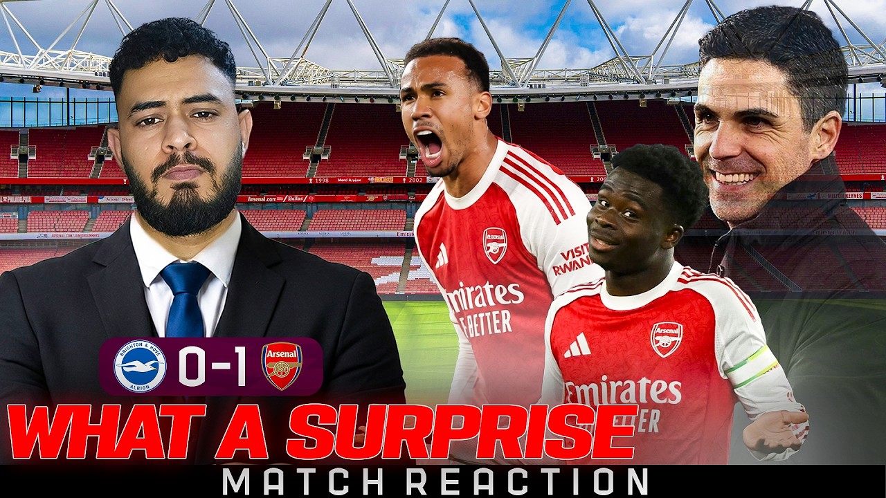 WHAT A SURPRISE |(BRIGHTON VS ARSENAL ) PREMIER LEAGUE MATCH REACTION and PLAYER RATING | PJKR FC