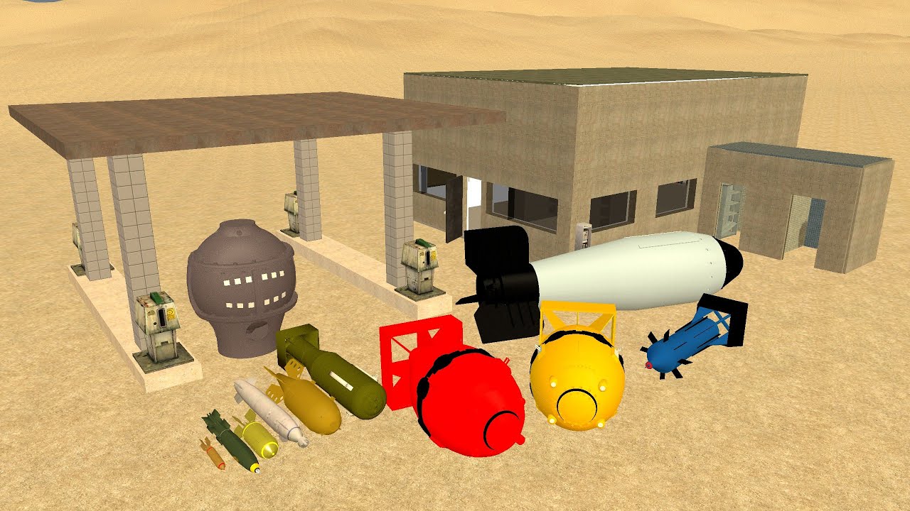 Nukes Vs Gas Station in Garry’sMod | HBombs