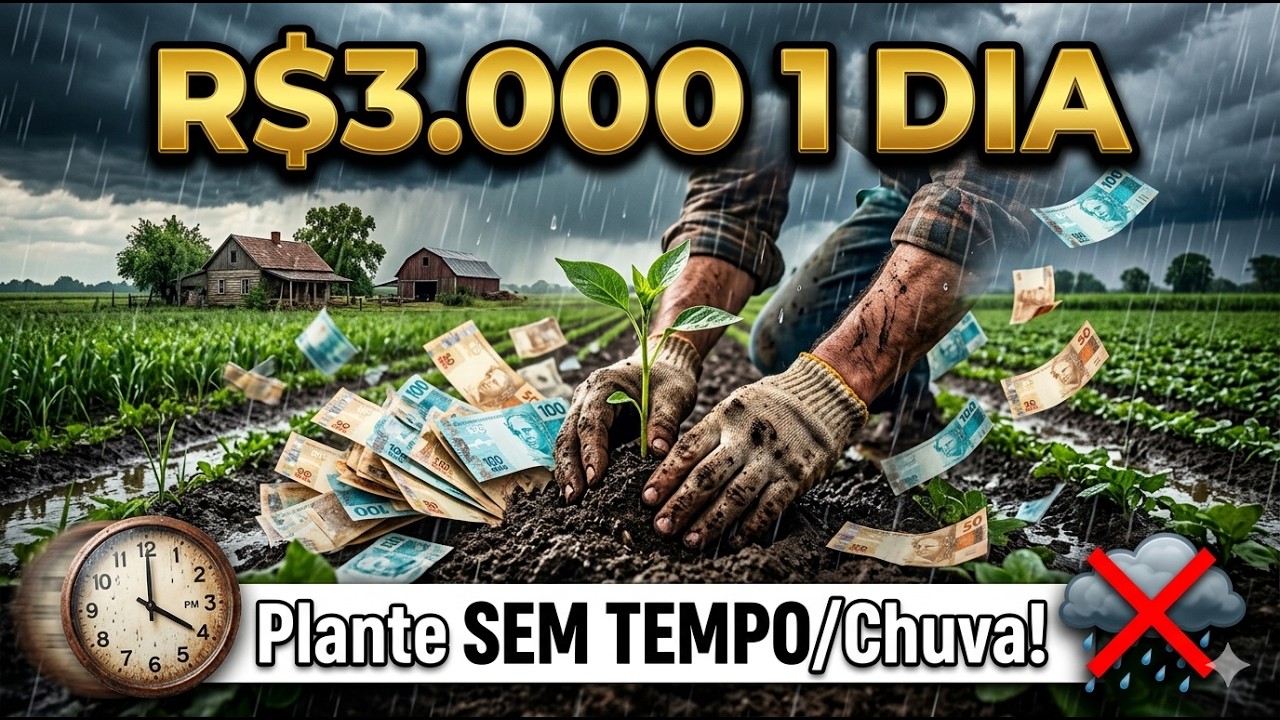 1 Dia por Semana Sem Tempo + R$3k de Mamão Apesar da Chuva + Ganhe Dinheiro Extra Já!