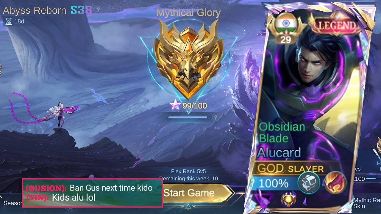 MY LAST MATCH BEFORE IMMORTAL USING ALU LEGEND SKIN (SOLO RANK GAMEPLAY)