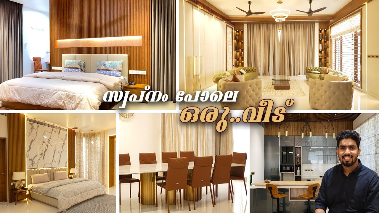 Contemporary Modern Home with Elegant Interior| Home Tour Malayalam | Spacewood