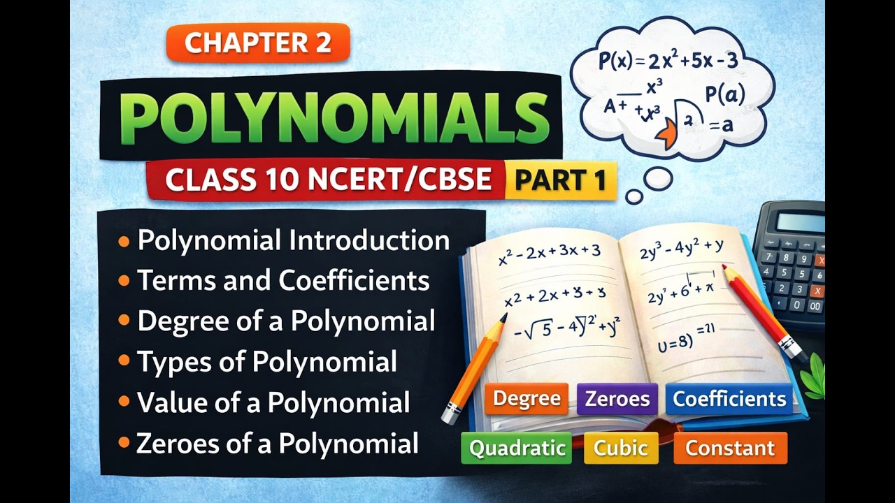 Polynomials Class 10 – Complete Introduction | Degree, Types & Zeroes Explained | NCERT Maths