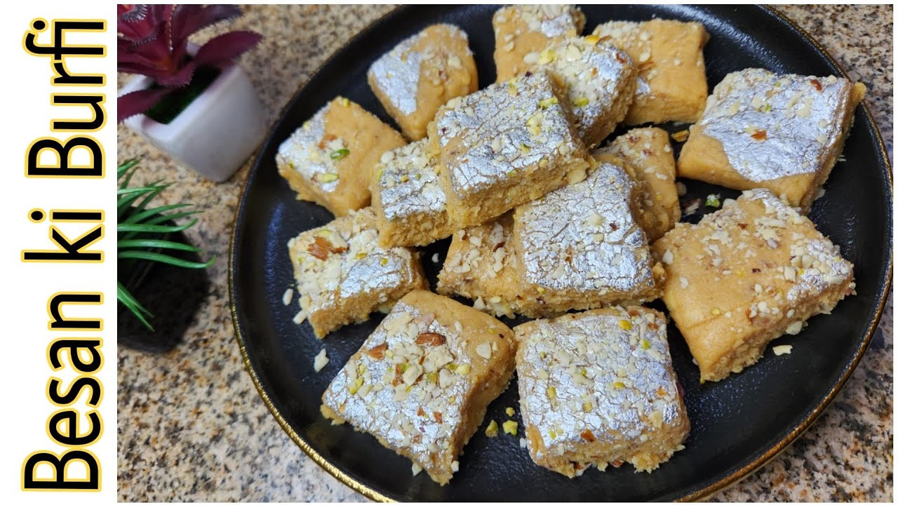 Besan ki Burfi or Besan ka Halwa by(Cooking with Aneela)