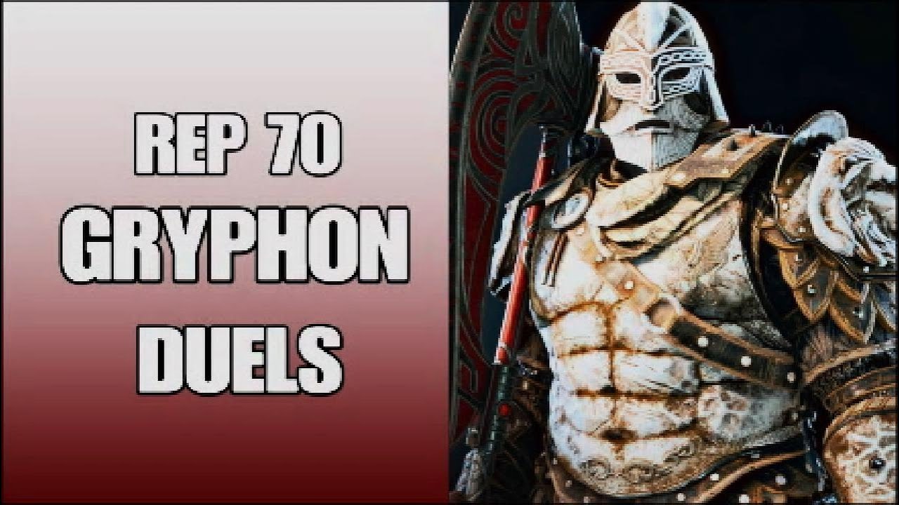 For Honor - Rep 70 Gryphon Duels - Mind game is ky with this machine