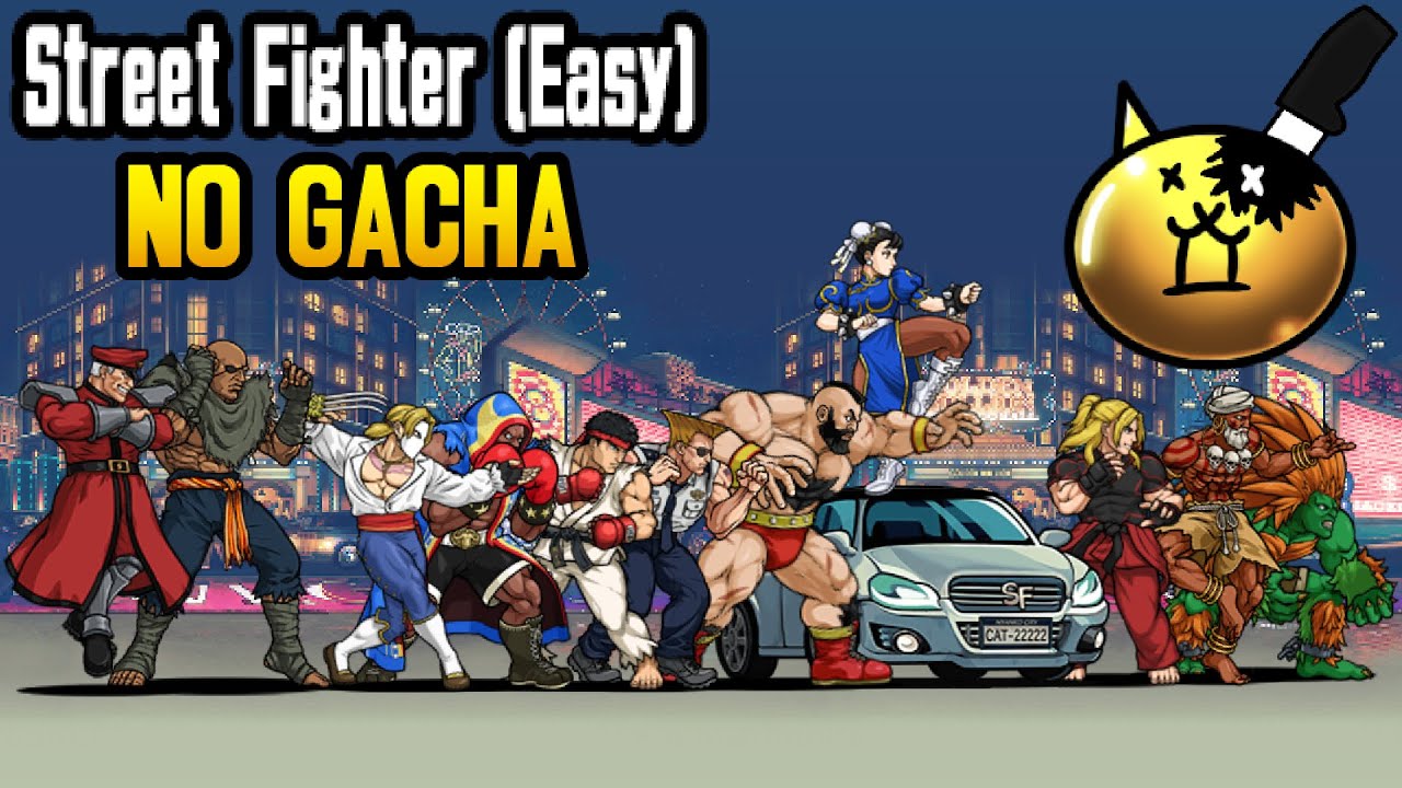 The Battle Cats: Street Fighter (EASY) all stages NO GACHA