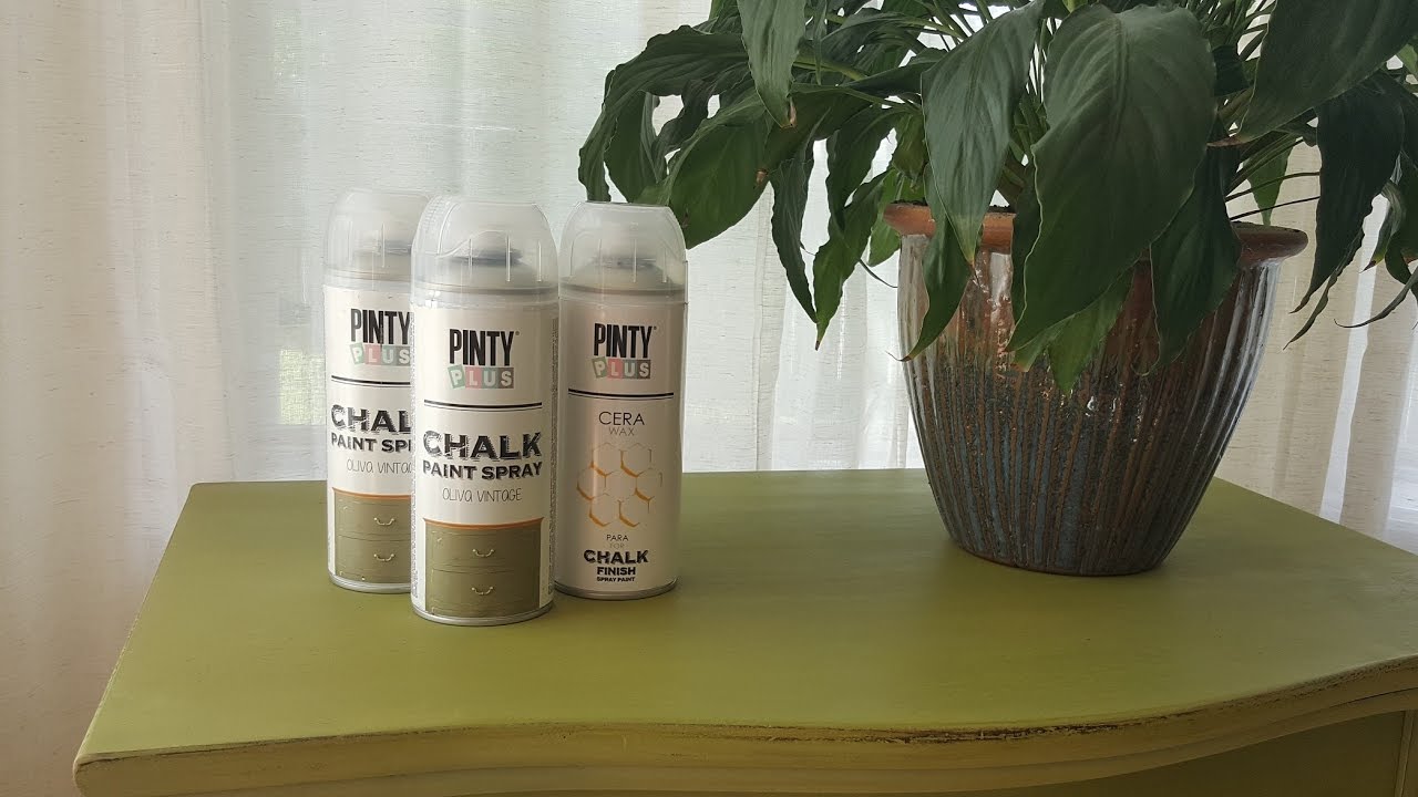 Furniture Refinish With Aerosol Chalk Paint