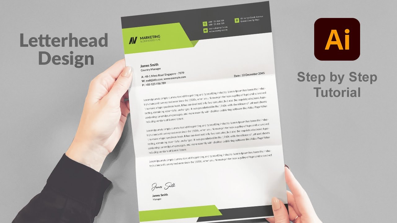 Letterhead Design in Adobe Illustrator