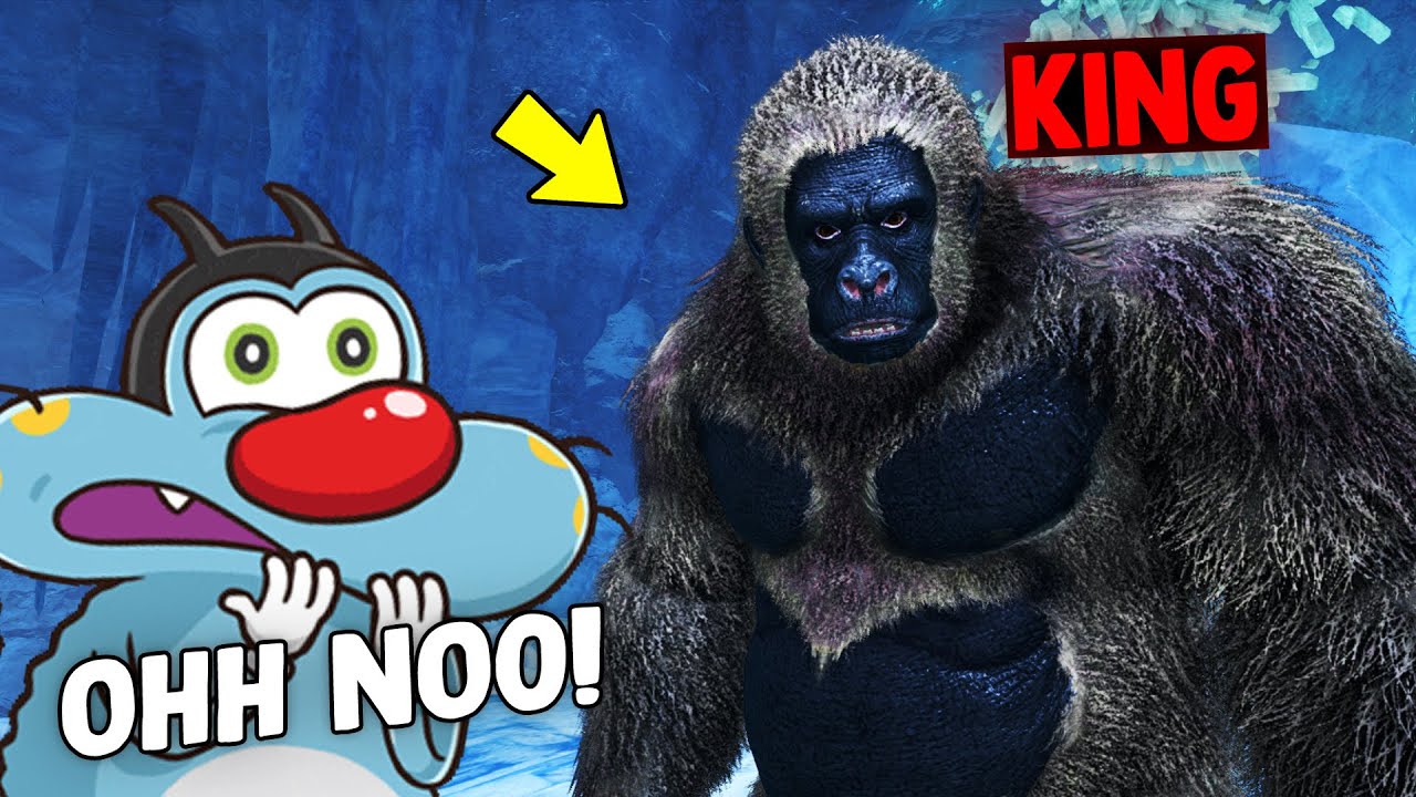 Oggy Surviving From DEADLIEST CAVE KING | ARK: Survival Evolved ! #Ep30 .ft Oggy