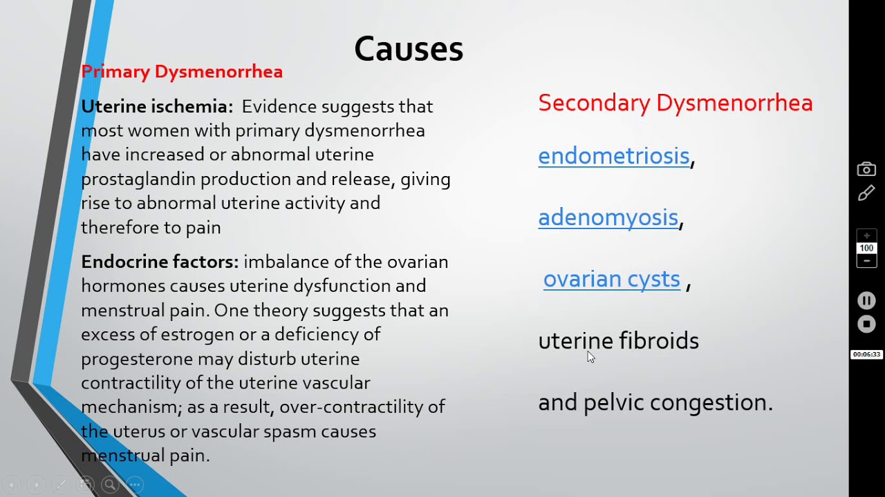 dysmenorrhea