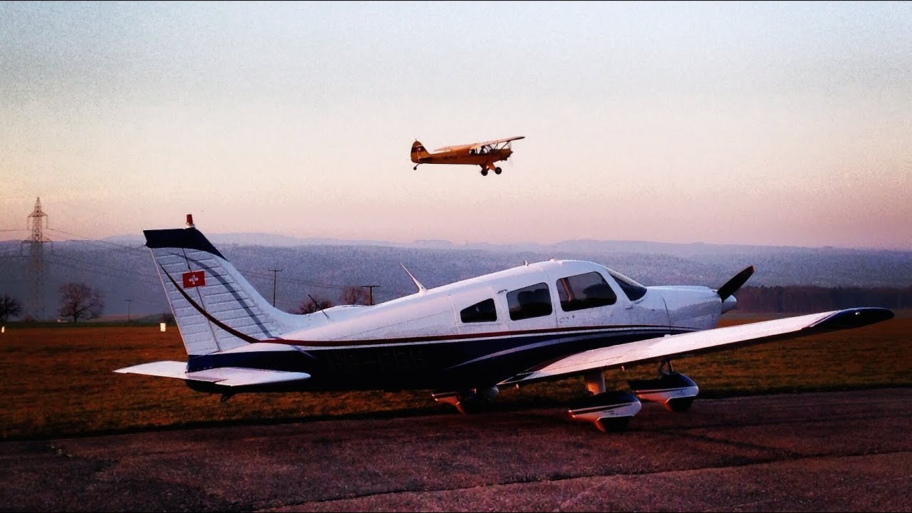 30 Minutes at Fricktal Schupfart Aerodrome (LSZI) with ATC