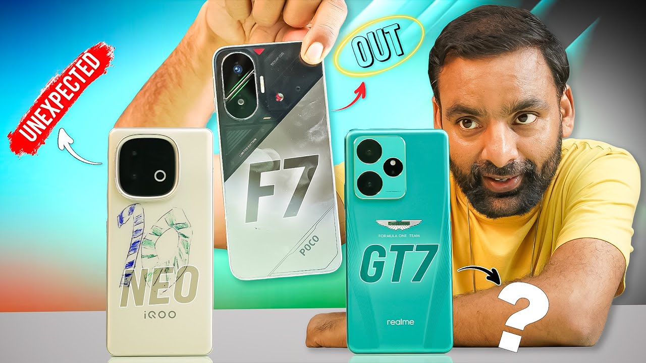🔥 Best Performance Phone - POCO F7 vs iQOO Neo 10 vs realme GT 7 | Under ₹35000
