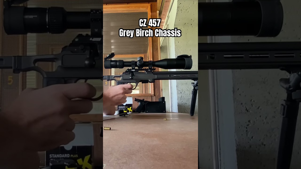 Testing The New Chassis #shorts #cz457 #precisionshooting #precisionrifle #22lr #nrl22