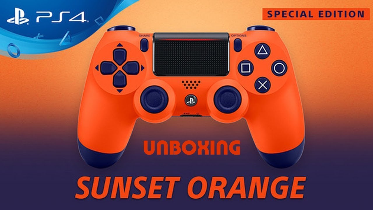 Dualshock 4 Sunset Orange (Unboxing PL)