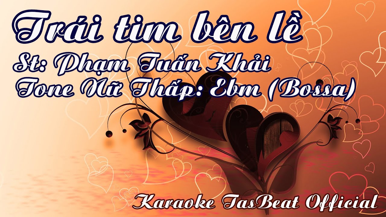Karaoke Trái Tim Bên Lề (Bossa) Tone Nữ Thấp | TAS BEAT