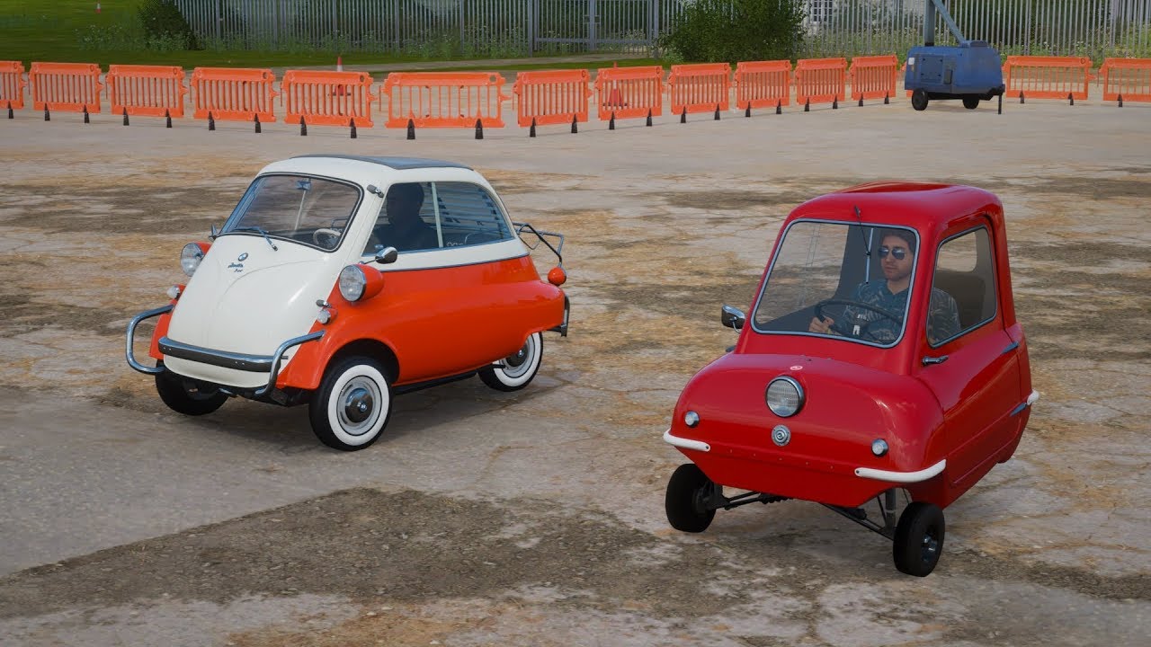 Forza Horizon 4 Drag race: BMW Isetta vs Peel P50