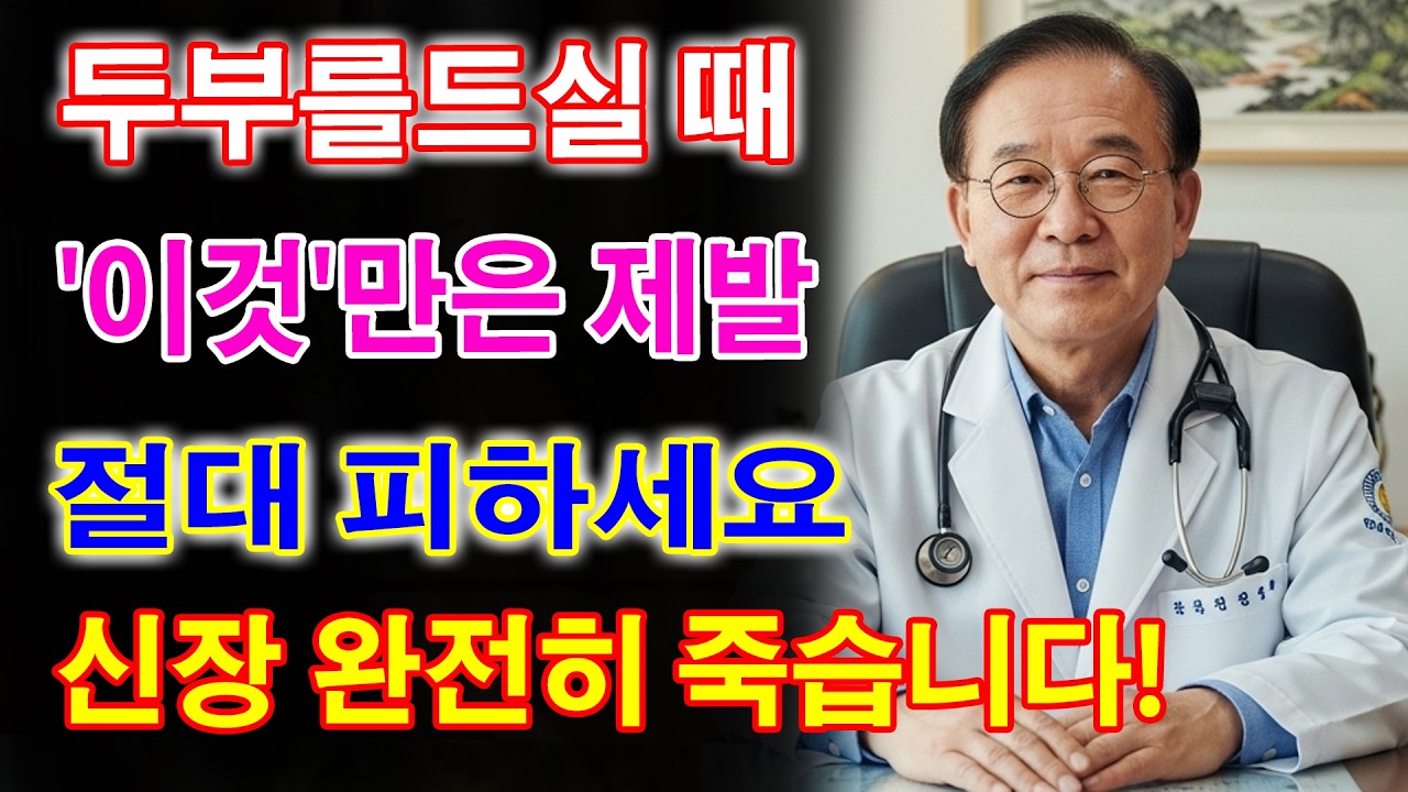 두부를 ‘이것’과 같이 먹으면 콩팥 녹이는 독이 됩니다! 절대 먹으면 안 되는 최악의 궁합 TOP 3 _ 신장에좋은음식 _ 신장건강 _노년의 건강