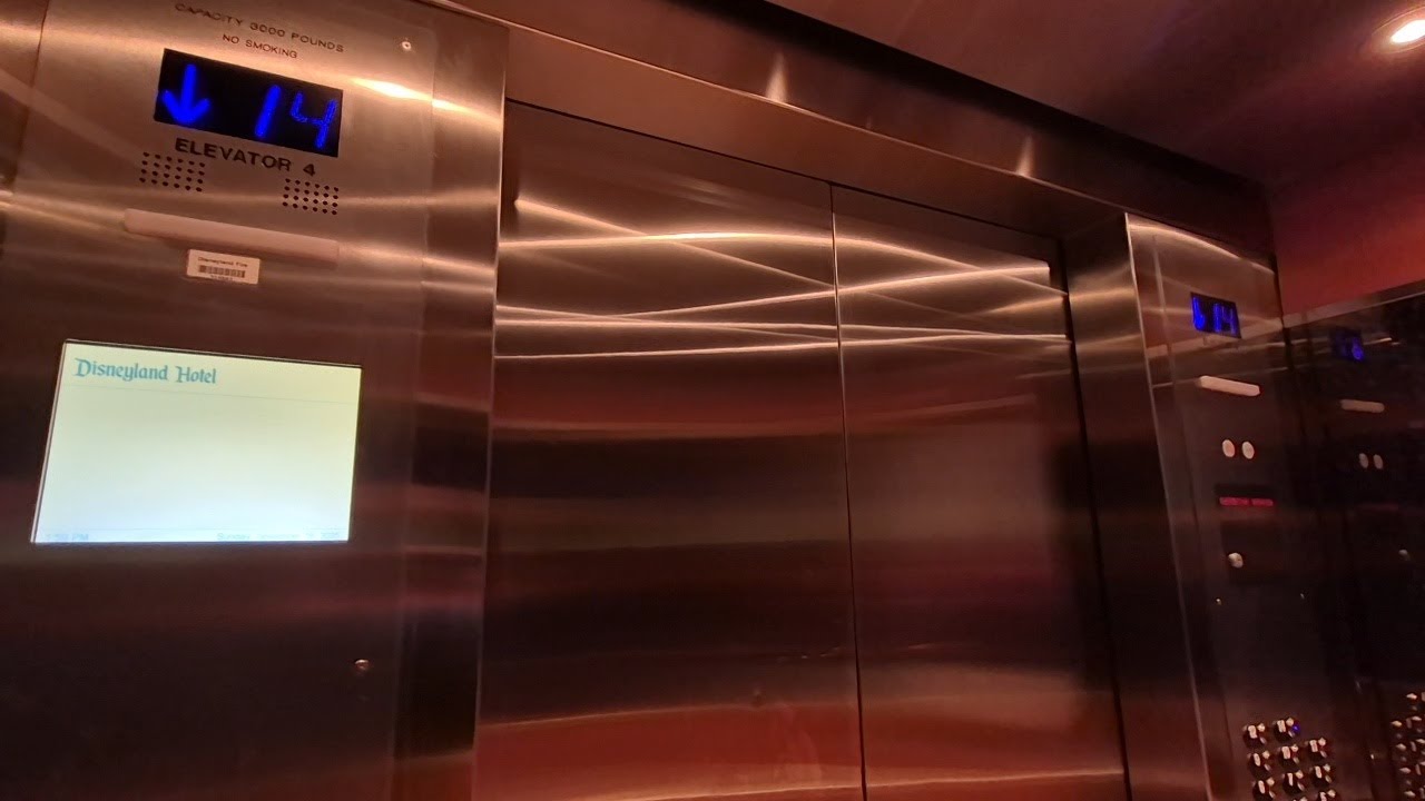 Otis Traction Elevators at the Disneyland Hotel, Anaheim, CA