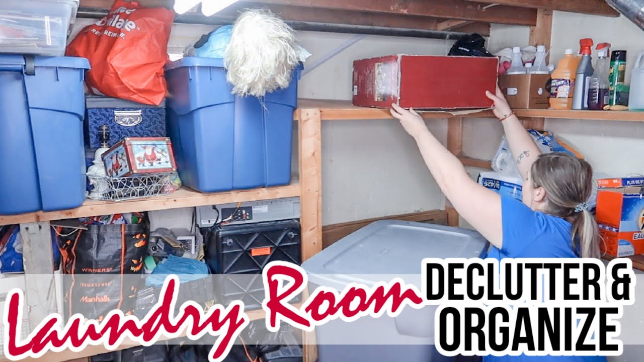 EXTREME LAUNDRY ROOM  DECLUTTER | KONMARI METHOD | Declutter and Organize 2021