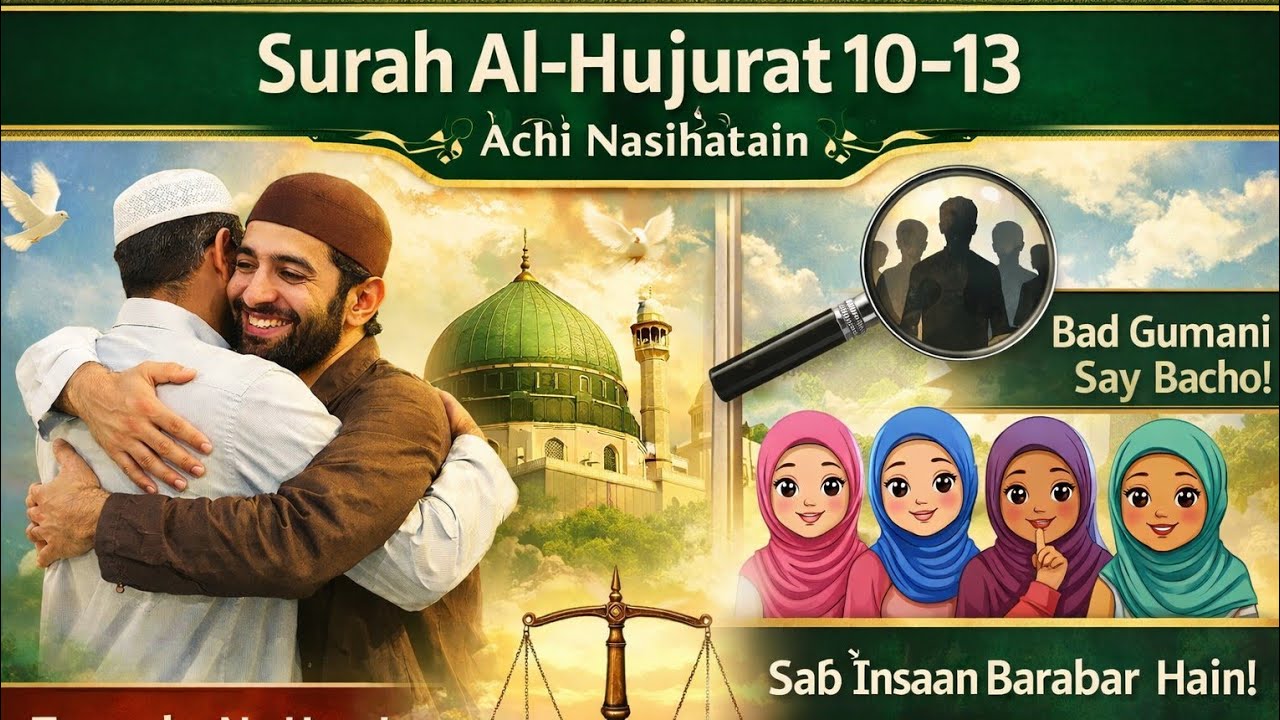 Mazaq udane se Bacho! Badgumani Se Bacho! | Surah Al-Hujurat 10-13 Quran Message