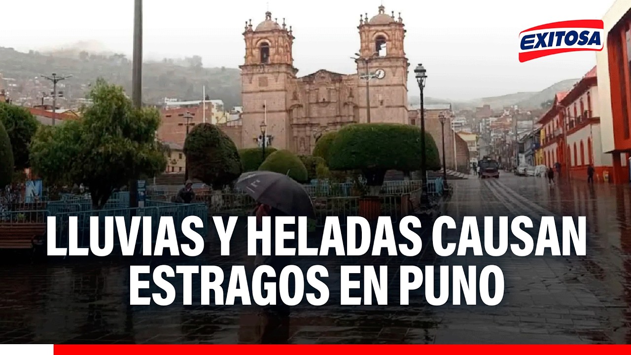 🔴🔵 Alerta en Puno: Lluvias y heladas han provocado severos daños en carreteras y sembríos