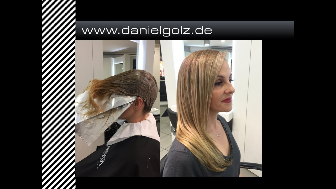 Von Blond zu einer Softombre´ - Balayage,  in wenigen schritten !