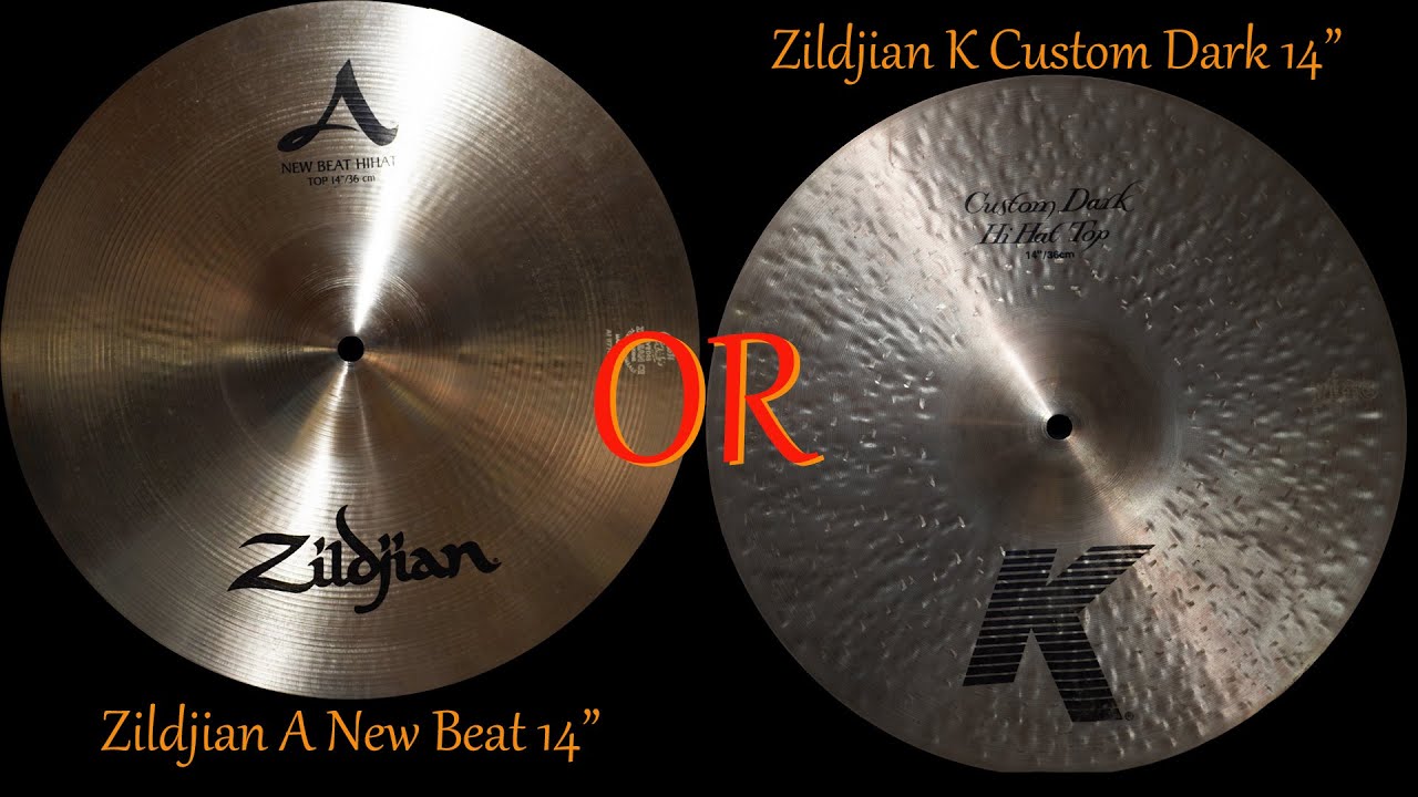 Zildjian A New Beat Hi Hats / K Custom Dark Hi Hats Comparison