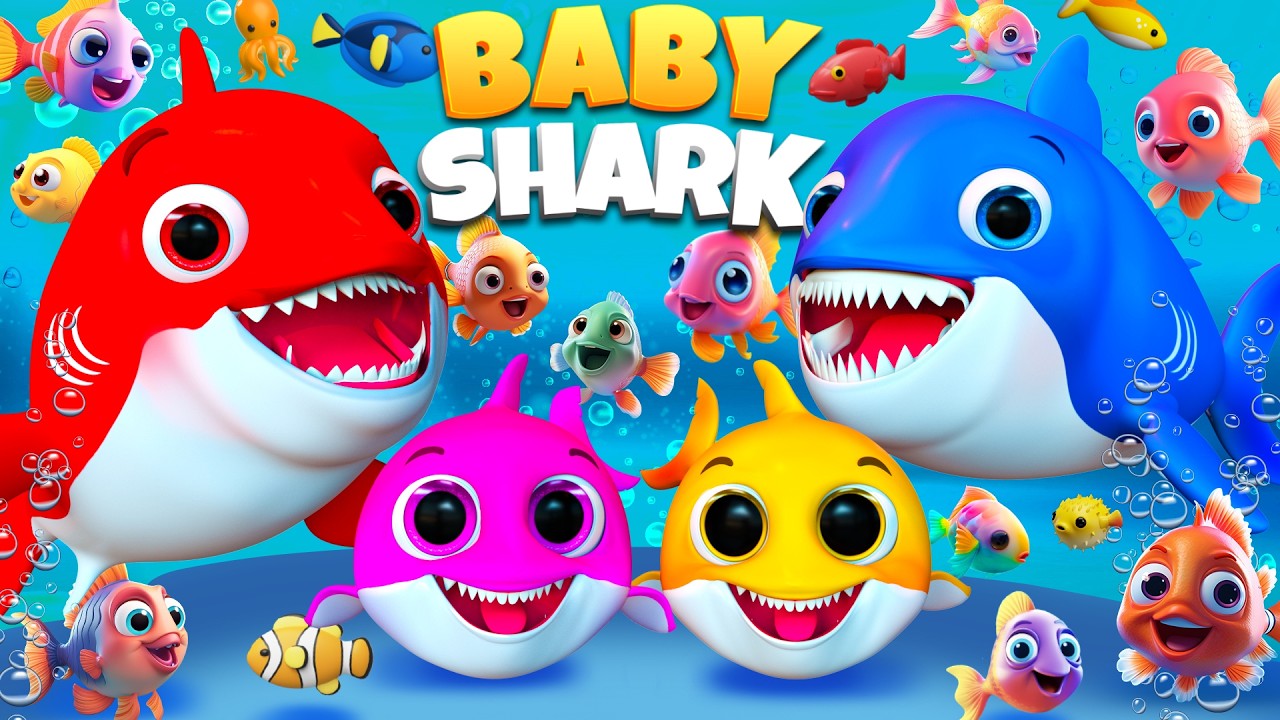 Baby Shark Mixing Colors Song & Bingo Dog Song 🎨🦈 | Fun Learning for Kids #singalongfun #childrens