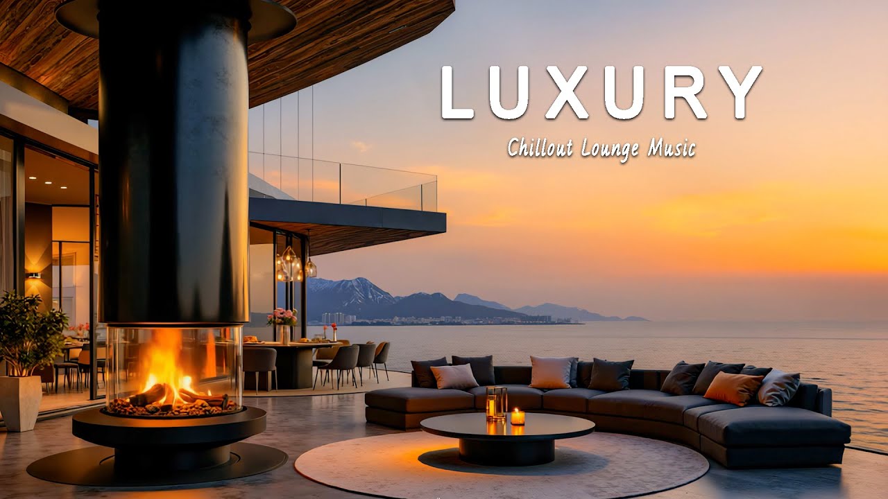 Relaxing at Luxury Seaside Villa🎶 Peaceful Chillout Lounge Music for Evening Vibes