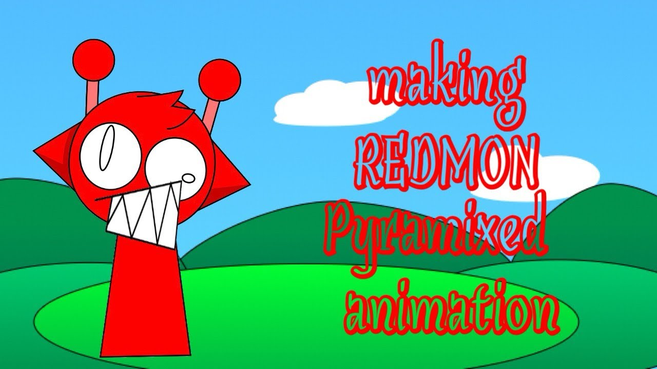 Making redmon Pyramixed animation | in flipaclip